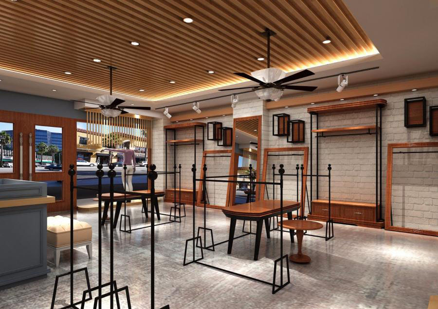 女装服装店衣服怎么挂好看,2021服装店女装装修风格