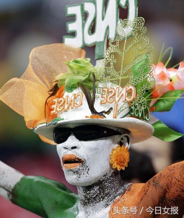 头顶“球场”化“猫”妆，“变相怪杰”满场飞，世界杯球迷谁最强