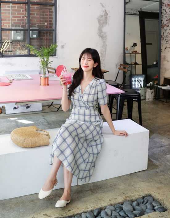 显瘦减龄夏季裙子雪纺,半身鱼尾开叉雪纺裙2022新款夏季