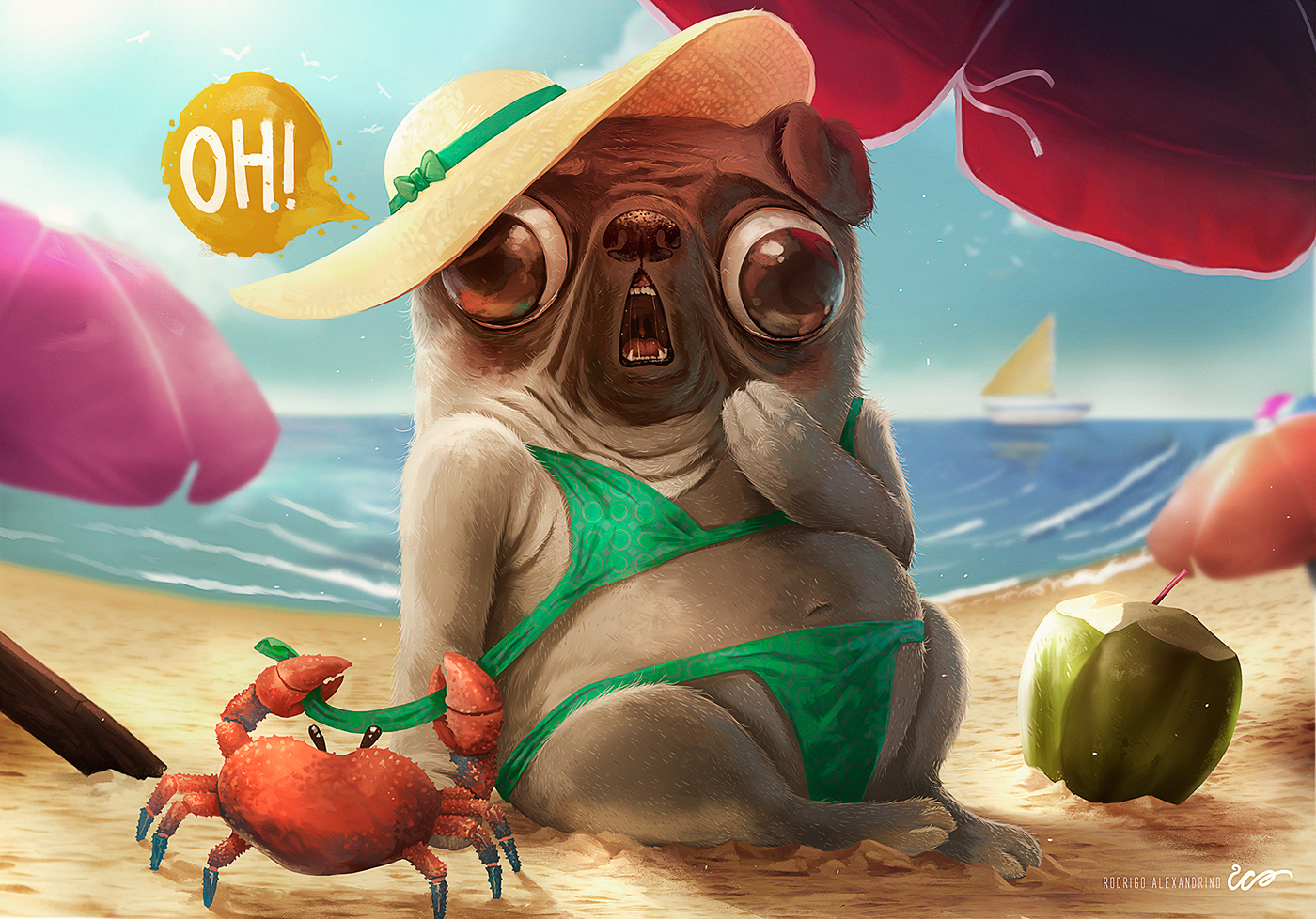 插画procreate绘画教程,rodrigo插画大全