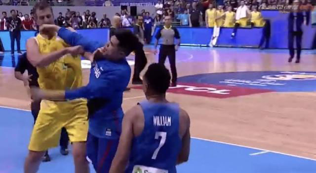 中国和菲律宾男篮斗殴视频,菲律宾男篮斗殴事件