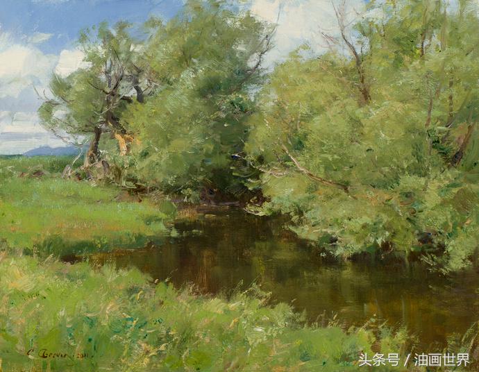 法国画家lucdidier风景油画欣赏,俄罗斯画家阿列克谢的风景油画