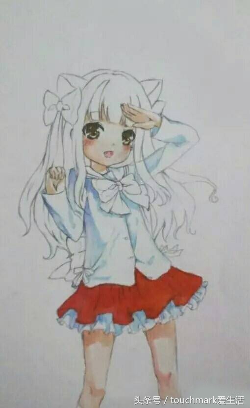 马克笔手绘动漫人物鬼灭之刃,马克笔手绘动漫人物少女全身