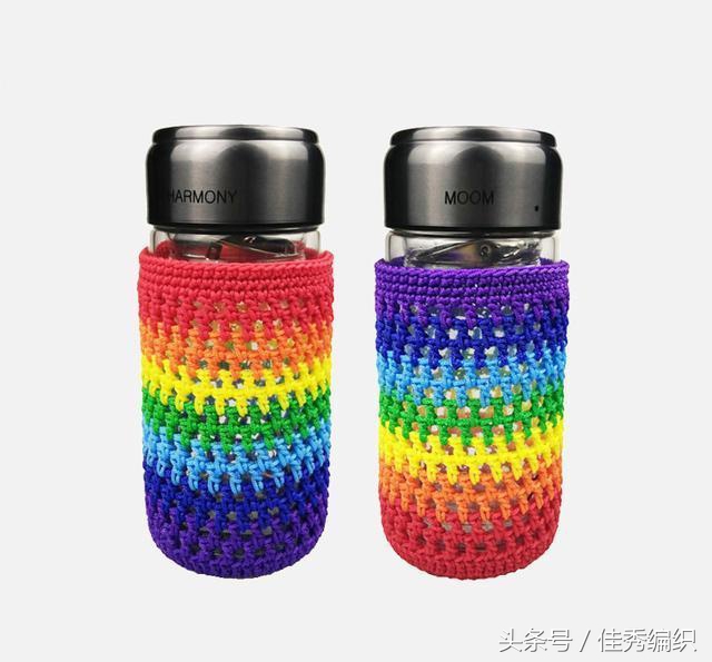钩针钩织水杯套的教程图解,杯套钩针编织教程