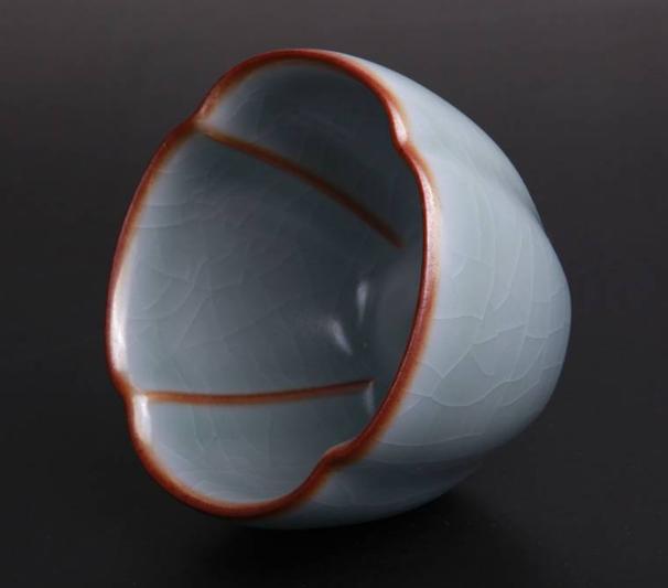 好的汝窑杯开片快好还是开片慢好,汝窑开片为什么外面的开片没有线