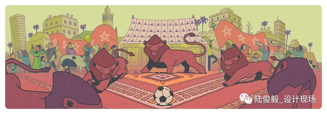 色彩构成世界杯插画图案,世界杯主题涂鸦