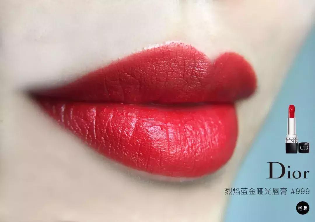 dior999口红试色,dior999丝绒黄皮试色图