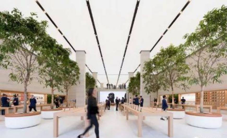 苹果精品店装修,苹果旗舰店店面装修