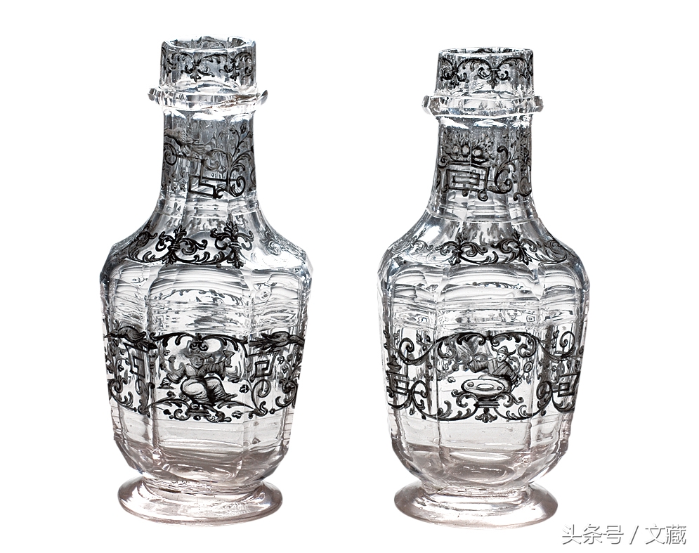 描金轻奢玻璃器,舶来工艺品