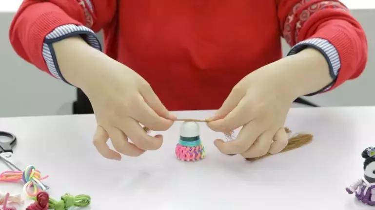 羽毛球变公仔,羽毛球造型玩偶