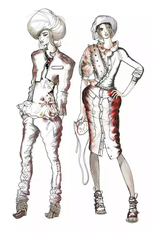 服装效果图设计构思,时装效果图与电脑设计的区别