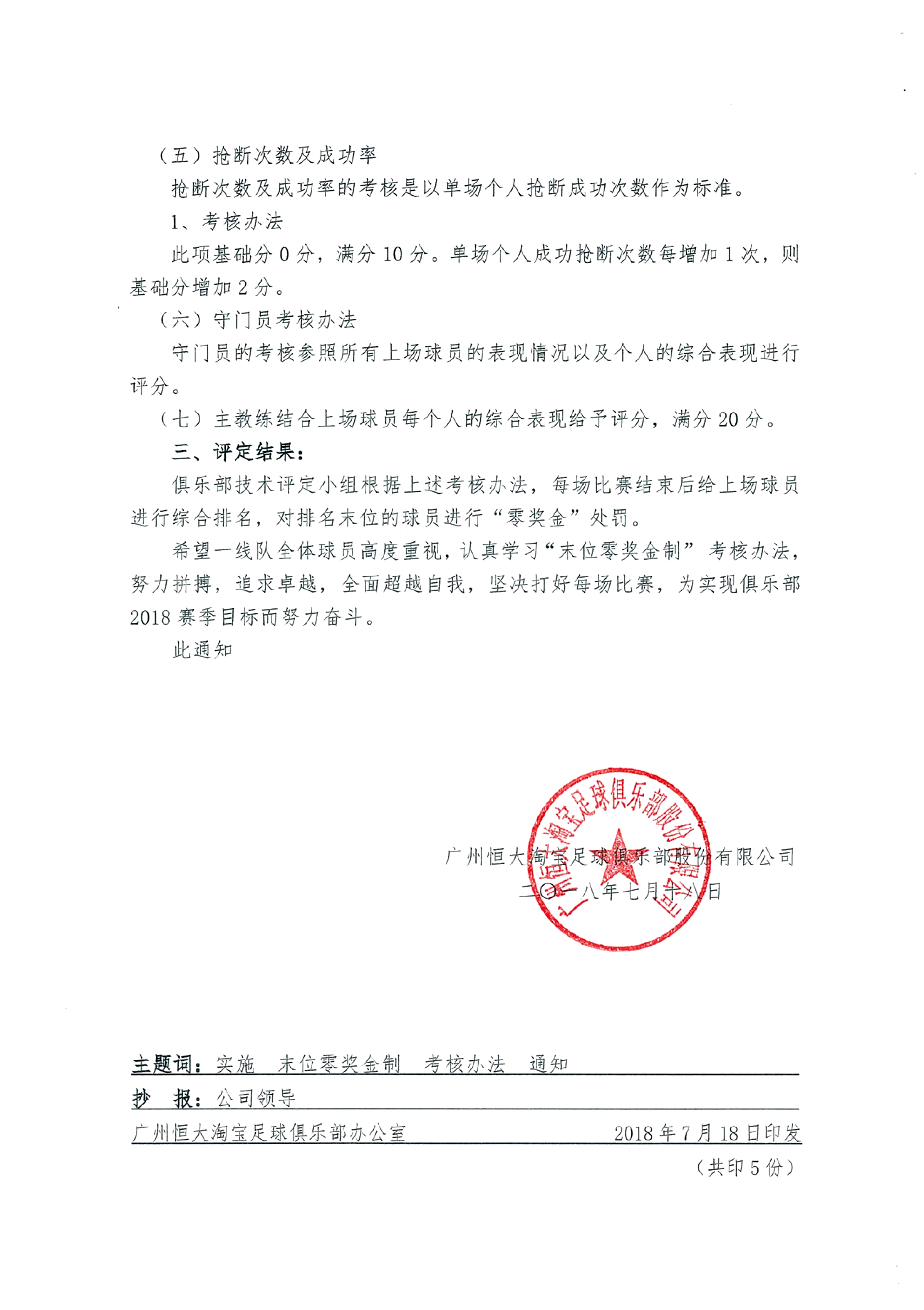 末位激励,最严军规出台恒大剑指双冠王