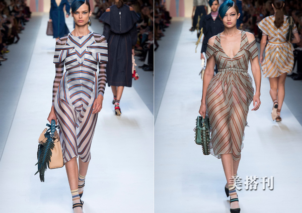 fendi最美穿搭,2023fendi时尚秀场