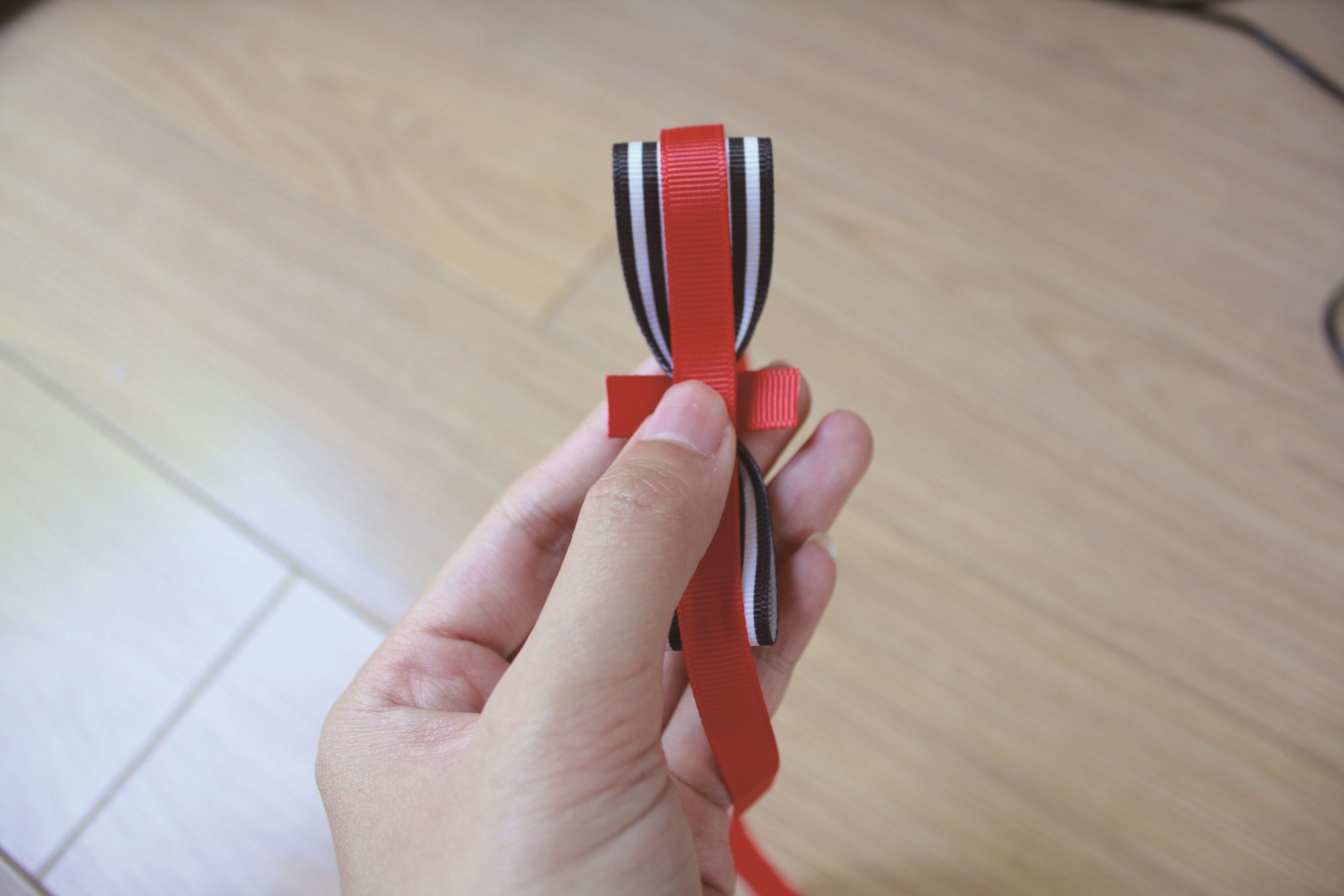 小朋友手工领结,diy手工领结