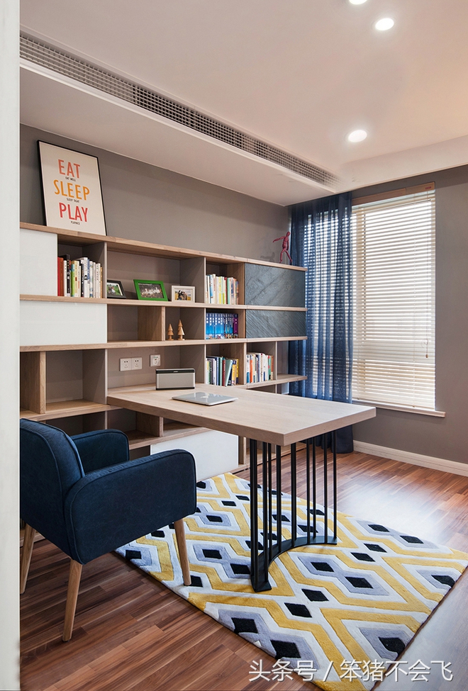 郑州120平方三室一厅装修现代简约,宜家风装修风格简约