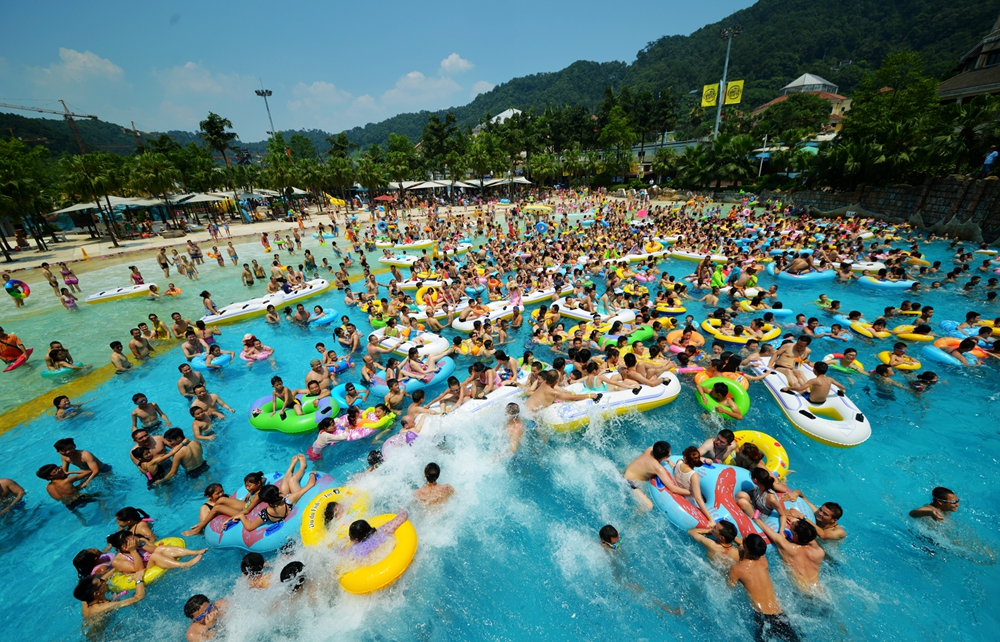 重庆加勒比海水上乐园,水上乐园海洋世界极致体验