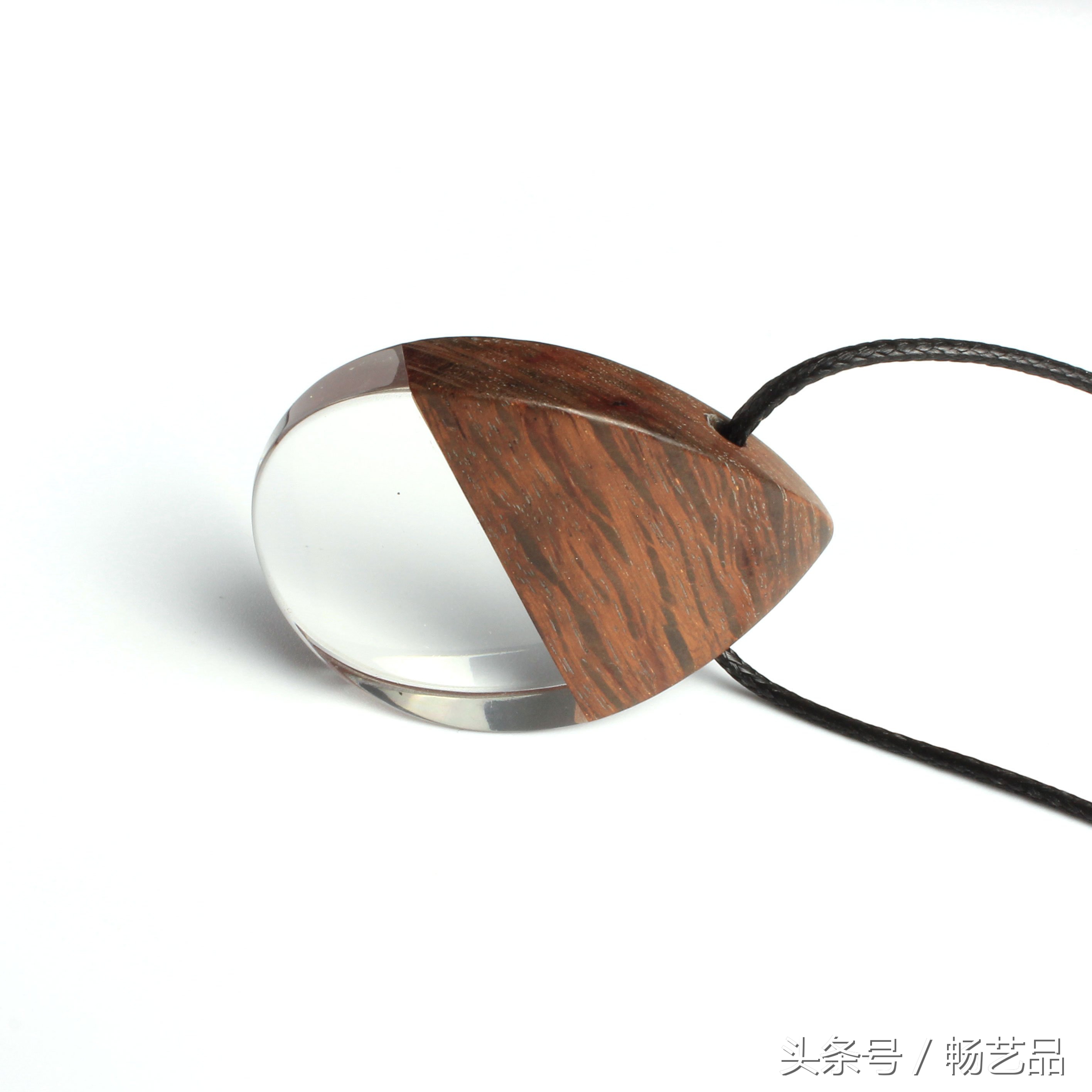 手工水晶吊坠项链图片,手工diy水晶串珠项链教程