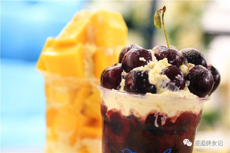 巨型水果杯,韩国街边水果杯