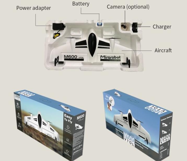 “百元级”航模足够吸引-觅睿恪M600垂直起降固定翼航模“新品开箱教程”