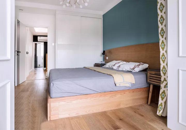 60㎡北欧风两居室，小吧台当电视背景墙，这设计真是666！