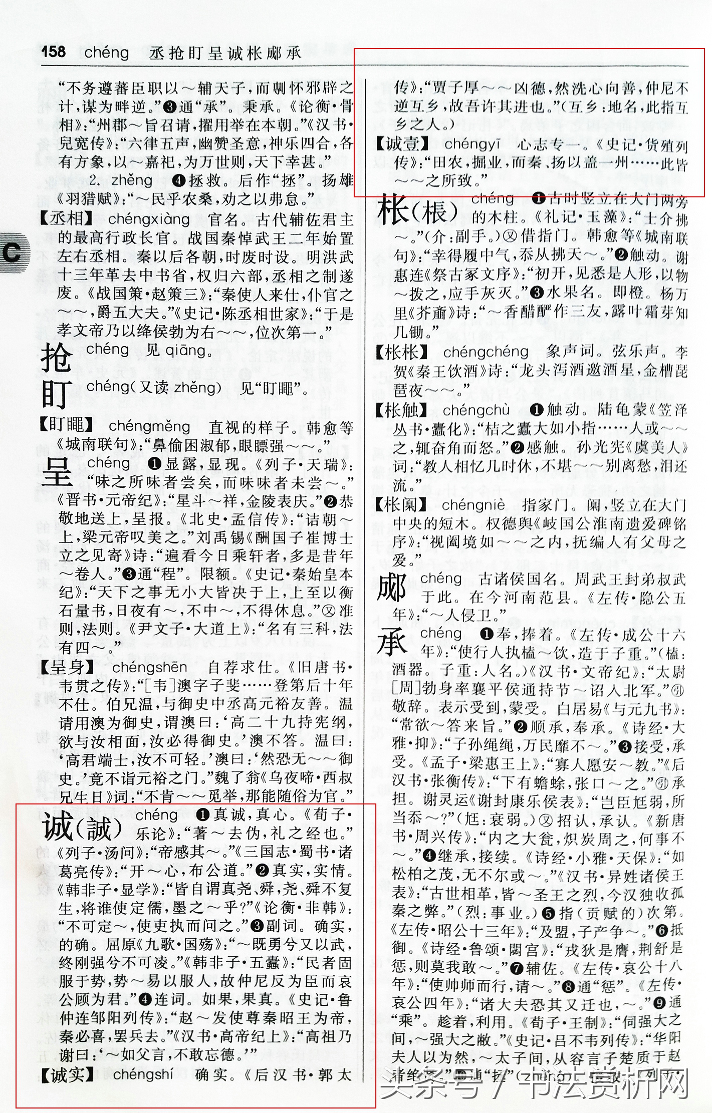 诚字硬笔书法练字,诚字的硬笔书法练习
