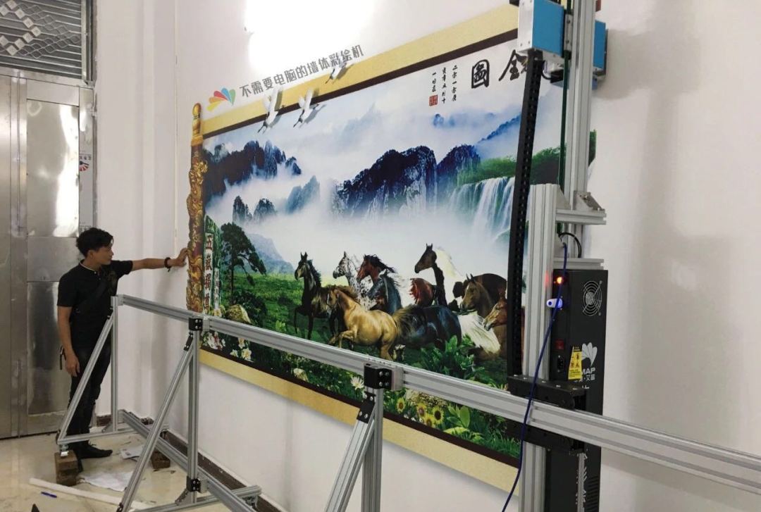 墙体彩绘机器多少钱一台,室外墙体彩绘机器