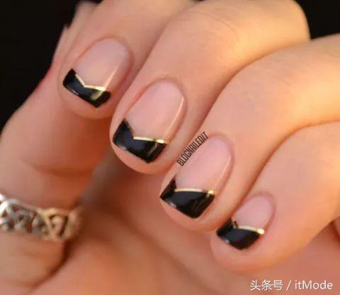 美甲夏天不要甲片推荐什么,短指甲手黑适合夏天的美甲