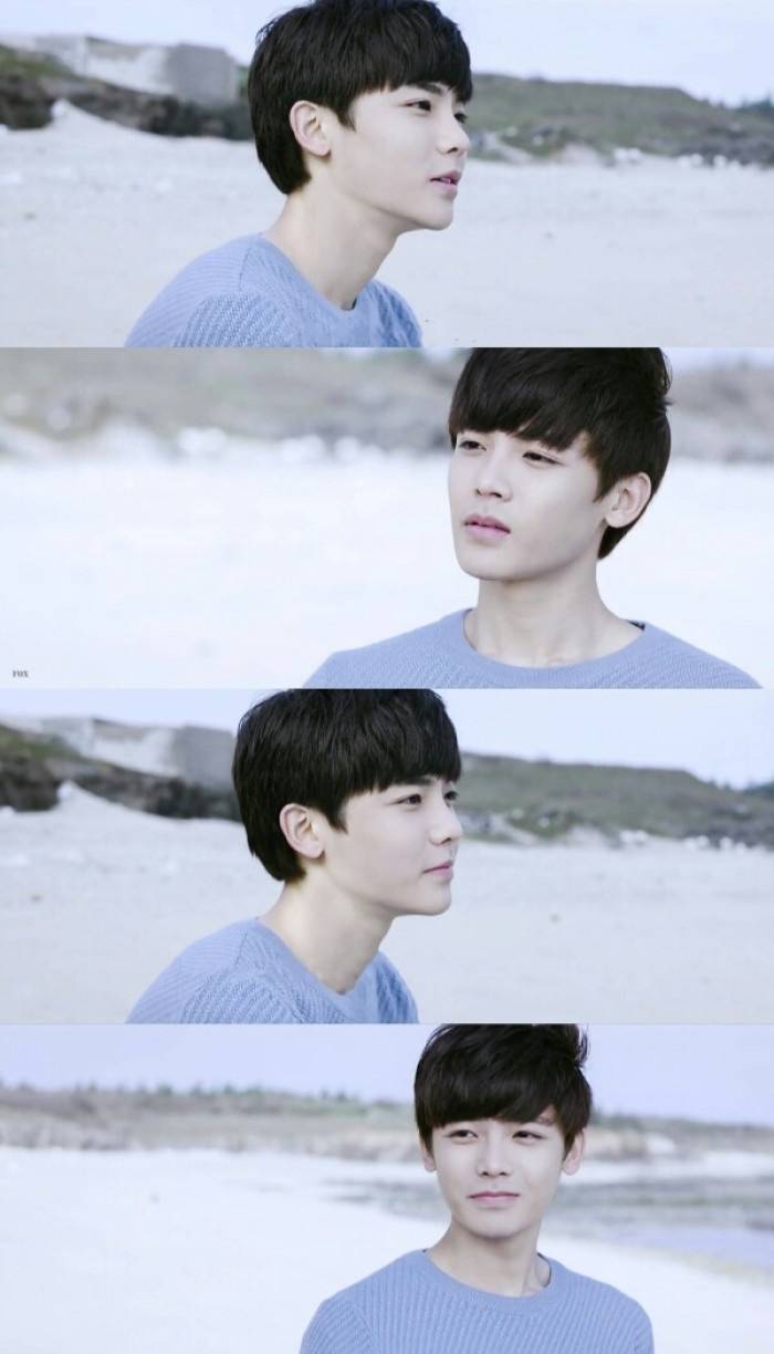 鹿晗侯明昊高清壁纸,侯明昊两张衔接壁纸