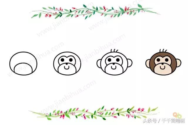简笔画小动物头像,最简单的简笔画动物头像