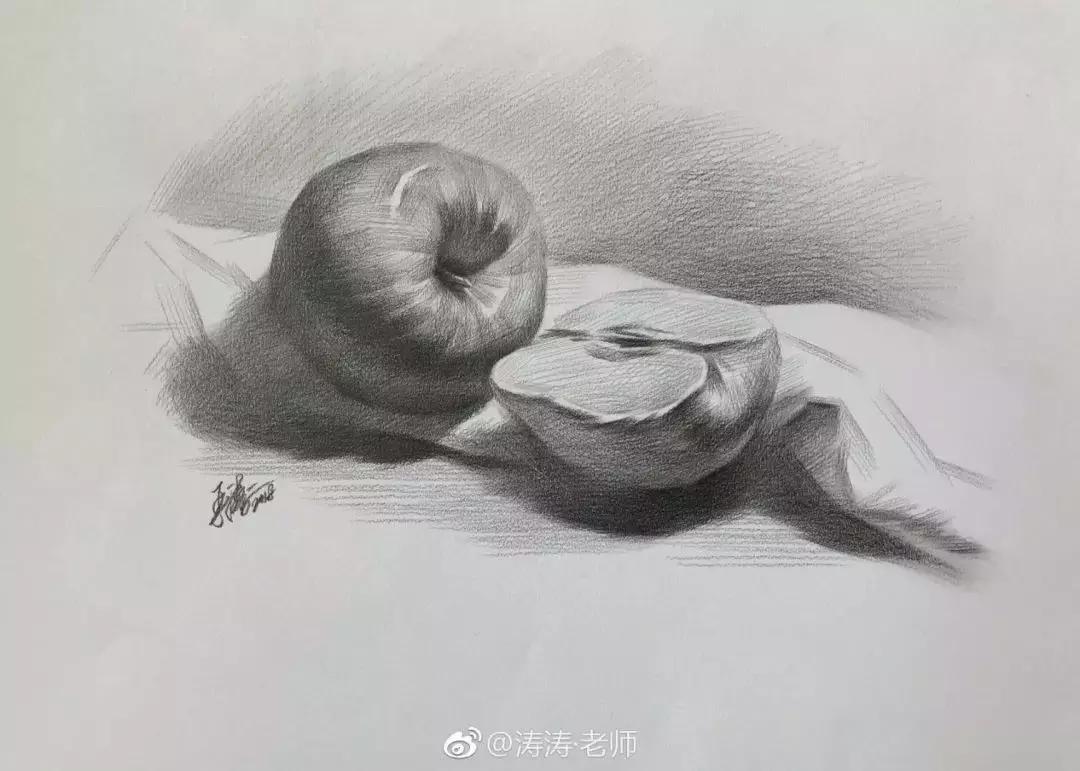 儿童素描6-9岁超级简单儿童素描,素描不会构图怎么办