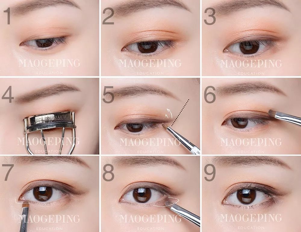 18种颜色眼影搭配画眼影教程,怎么用三色眼影盘画眼影好看