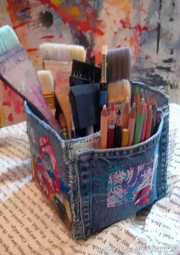 一学就会的12堂创意diy手绘,废弃的牛仔裤这样做真的超级实用