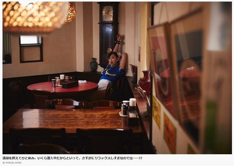 妄想写真馆，春丽在中华料理餐厅的*底卧**任务日常