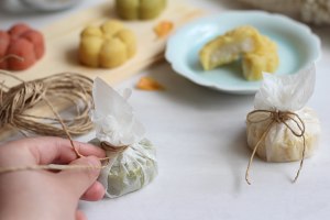 绿豆沙牡丹,绿豆沙红丝绒酥饼