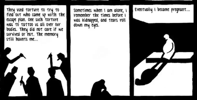 毒打、强奸、*虐性**……他把一个女人的真实故事画成漫画