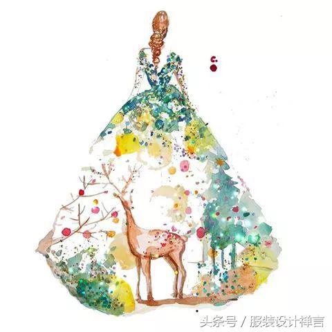 时装手绘|用指甲油画出高定时装的新加坡女插画师ChanClayrene