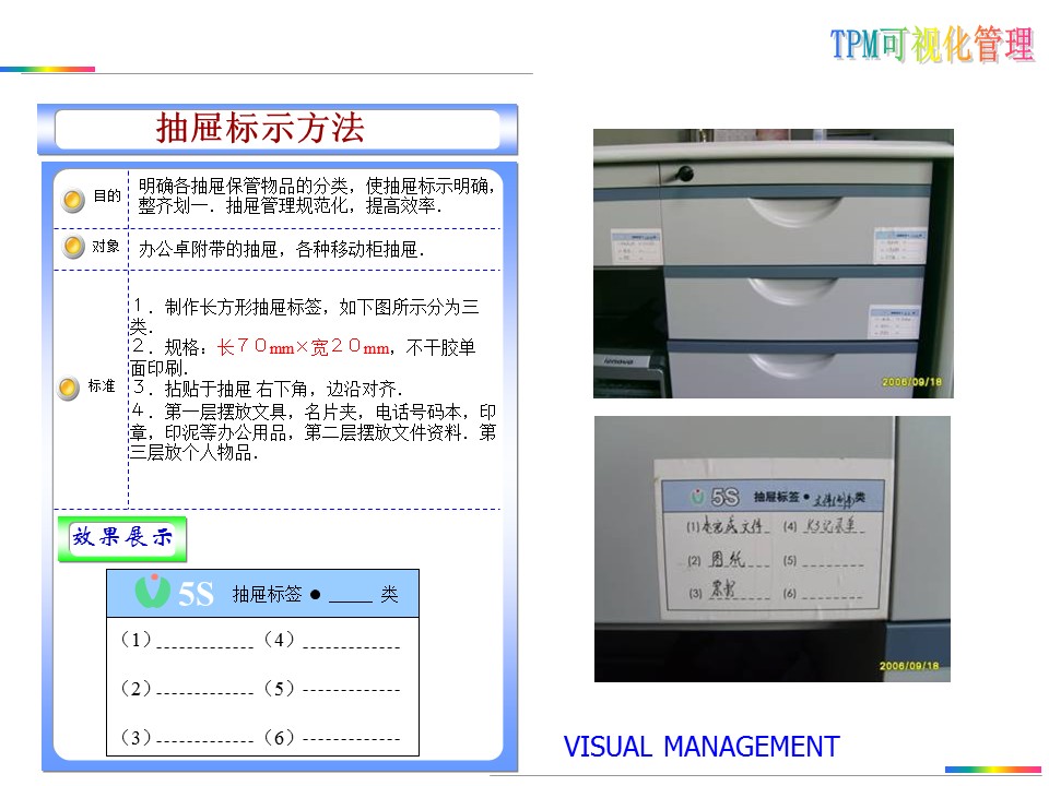 可视化目视化安全标准化标识牌,目视化管理信息
