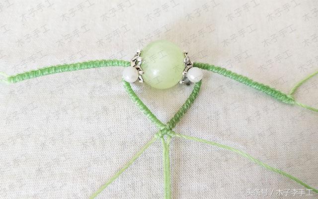 素圈米奇项链编织教程,项链编织教程慢动作