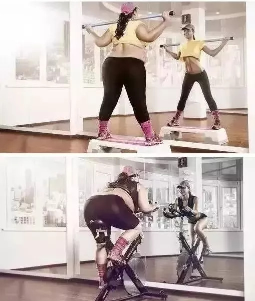 看了很多健身视频但不动,健身对比海报图