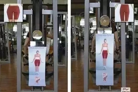 看了很多健身视频但不动,健身对比海报图