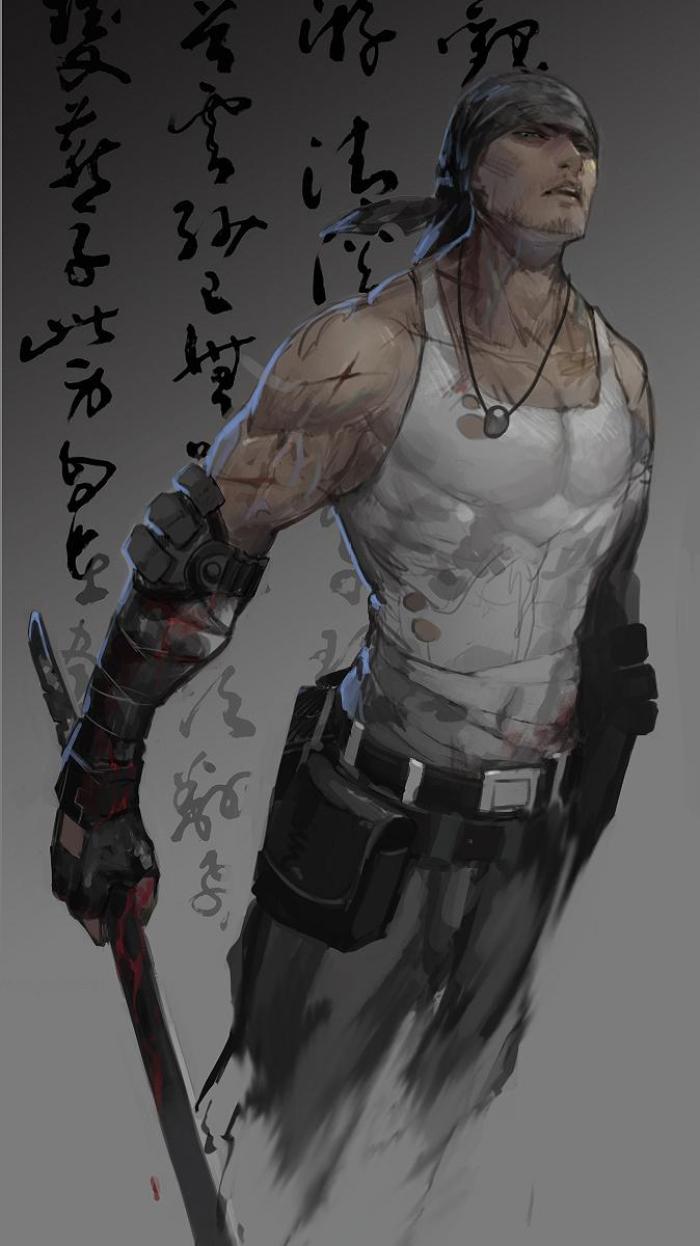 盗墓笔记水彩插画图片,盗墓笔记竹子壁纸