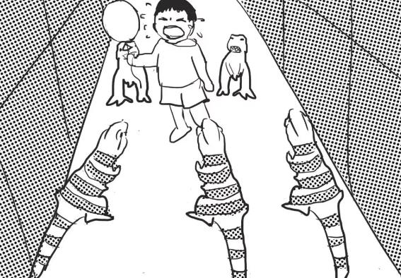 爸爸带儿子钓鱼的插画,爸爸和孩子的温馨画面插画