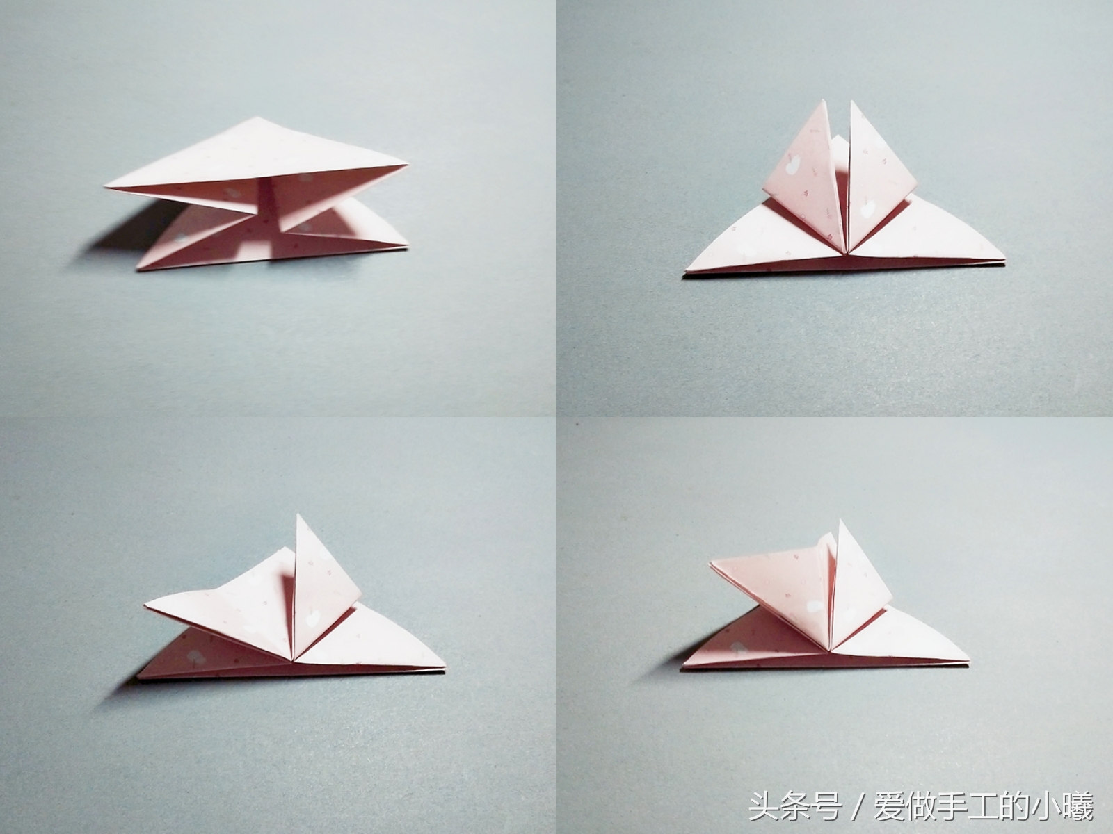 爱心千纸鹤折纸详解,100块爱心千纸鹤