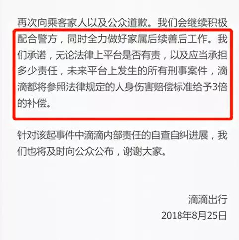 滴滴八宗罪事件,滴滴的刑事责任