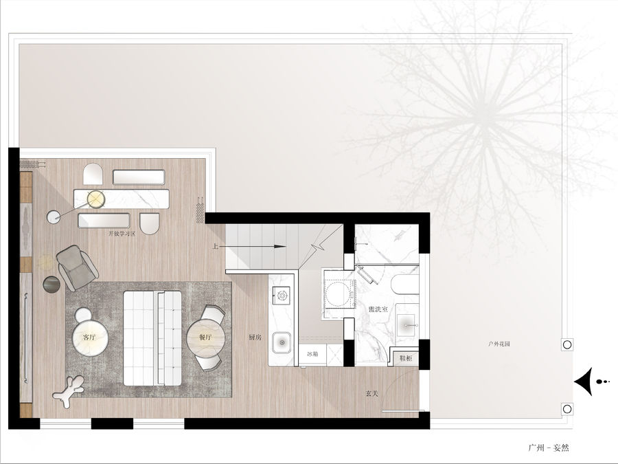 一楼二楼复式带花园装修效果图,复式房户型设计图大全