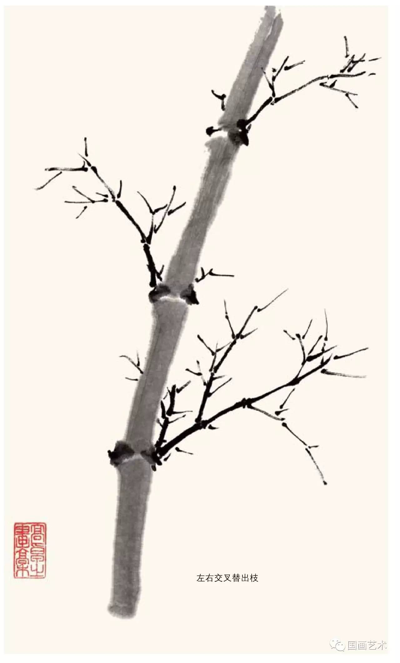 画竹的最好画法,毛笔画竹的简单画法