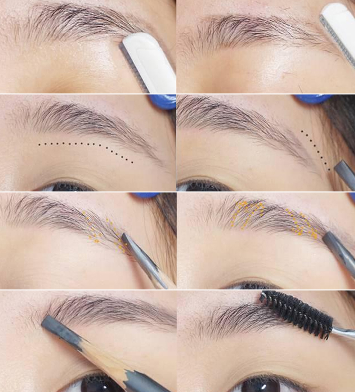 剃眉毛养眉,剃眉养眉