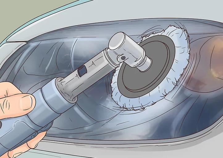 汽车大灯温度过高灯罩模糊怎么办,汽车大灯被除胶剂弄模糊了怎么办