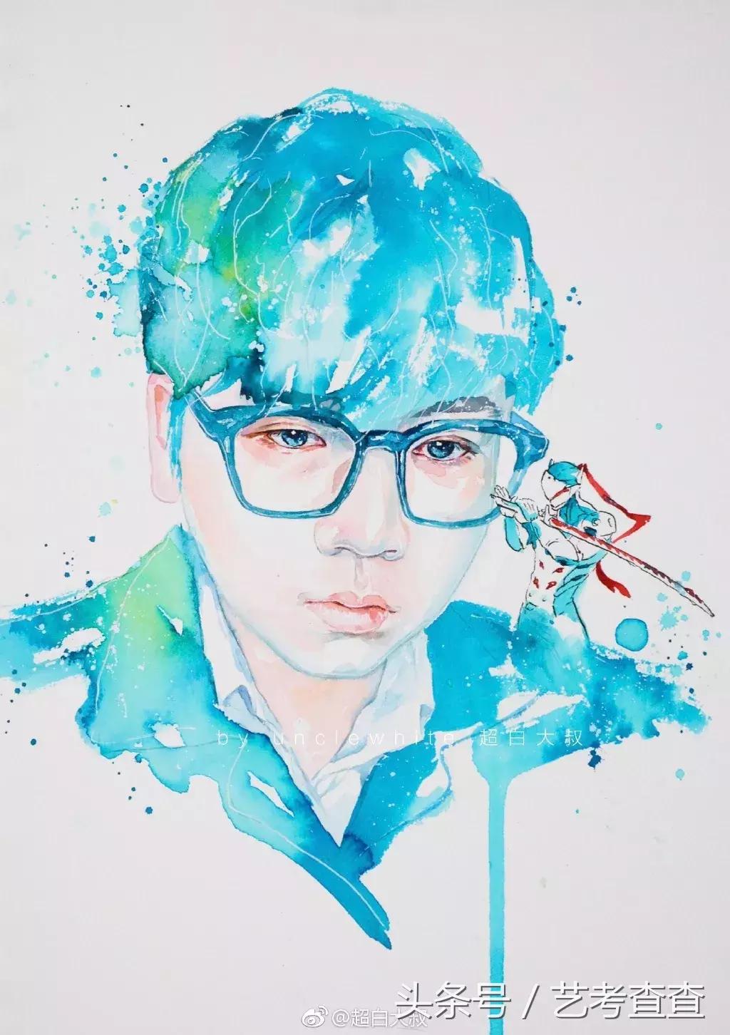 非常简单的水彩人物画法,简单的水彩小插画