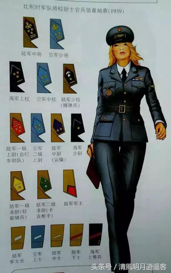 二战各国空军军装,各国二战空军军衔
